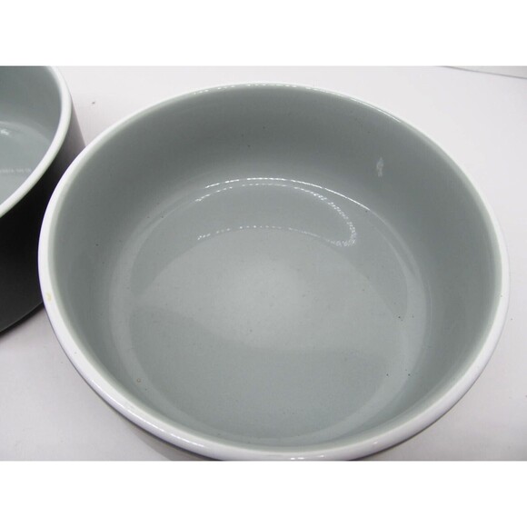 Noritake COLORTRIO Graphite 6" X 2 1/2" Cereal Bowls Set of 2 - Picture 3 of 8